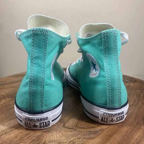 Converse Chuck Taylor All Star Womens Green Blue Mint Size 8 High Top Shoes - Picture 4 of 9